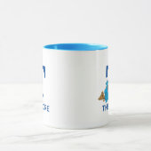 Cookie Monster Eating Cookies Naam & Monogram T Mok (Midden)