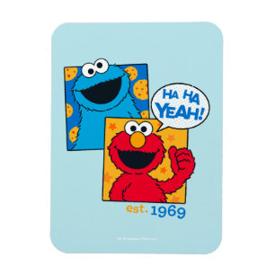 Cookie Monster & Elmo   Ha Ha Yeah Magneet