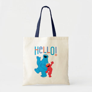 Cookie Monster & Elmo Hallo! Tote Bag