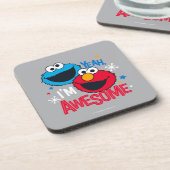 Cookie Monster & Elmo I'm Awesome Drankjes Onderzetter (Linkerzijde)