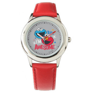 Cookie Monster & Elmo I'm Awesome Horloge