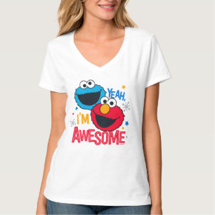 Cookie Monster & Elmo I'm Awesome T-shirt