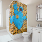  Cookie Monster en Cookies Douchegordijn (In situ)