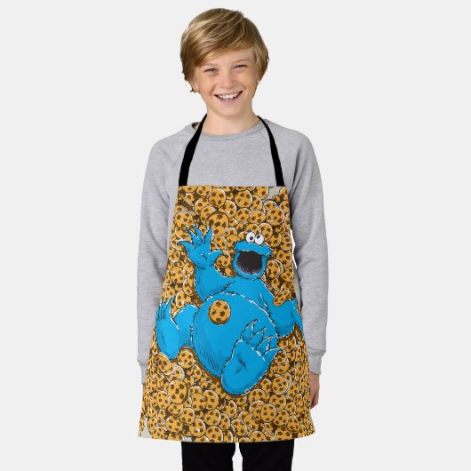  Cookie Monster en Cookies Schort (Gedragen)