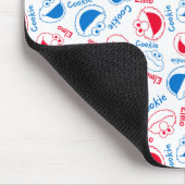 Cookie Monster en Elmo | Rood- en blauw patroon Muismat (Hoek)