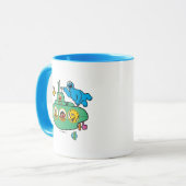 Cookie Monster en Sesame Pals Submarine Mok (Voorkant links)