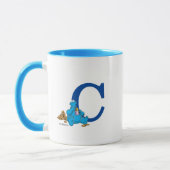 Cookie Monster Eten Cookies Monogram C Mok (Links)