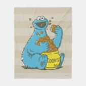 Cookie Monster  Fleece Deken (Voorkant)