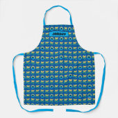 Cookie Monster Flower Pattern Schort (Voorkant)