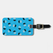 Cookie Monster Fur Face Pattern Bagagelabel (Voorkant horizontaal)