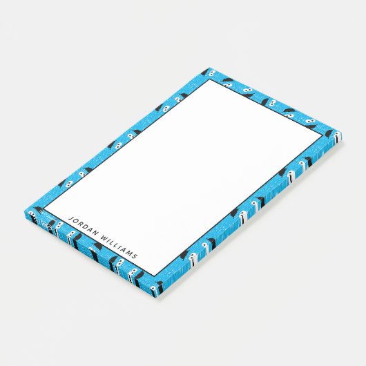 Cookie Monster Fur Face Pattern Post-it® Notes (Schuin)