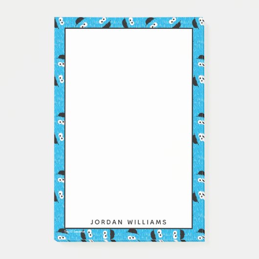 Cookie Monster Fur Face Pattern Post-it® Notes (Voorkant)