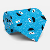 Cookie Monster Fur Face Pattern Stropdas (Opgerold)