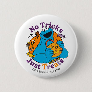 Cookie Monster Geen Streken Alleen Snoepjes Ronde Button 5,7 Cm