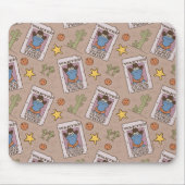 Cookie Monster Gezocht Patroon Muismat (Voorkant)