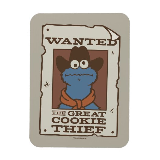 Cookie Monster | Gezocht Poster Magneet (Verticaal)