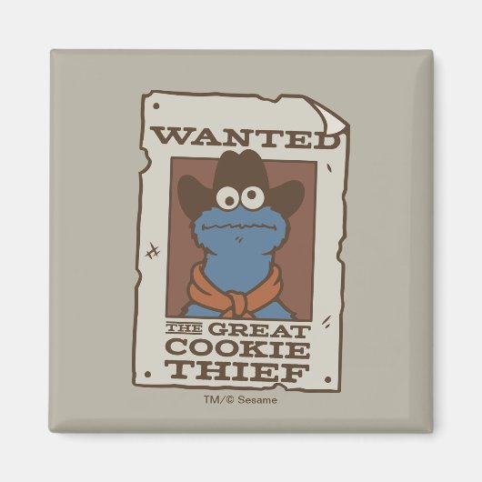 Cookie Monster | Gezocht Poster Magneet (Voorkant)