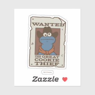 Cookie Monster   Gezocht Poster Sticker