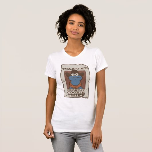 Cookie Monster | Gezocht Poster T-shirt (Voorkant volledig)