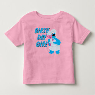 Cookie Monster & Gonger Verjaardag Meisje Kinder Shirts