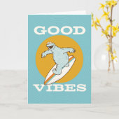 Cookie Monster Good Vibes Kaart (Gele Bloem)