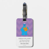 Cookie Monster Graphic Bagagelabel (Achterkant verticaal)
