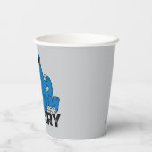 Cookie Monster | Groot blauw en Hongarije Papieren Bekers (Achterkant)