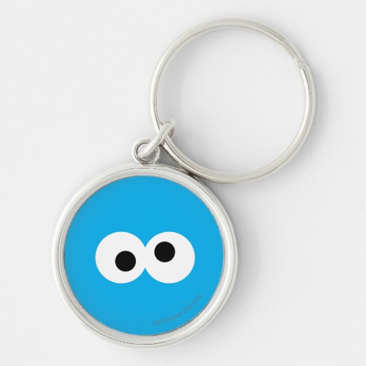 Cookie Monster Groot Gezicht Sleutelhanger (Voorkant)