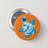 Cookie Monster | Halloween-mummie Ronde Button 5,7 Cm (Voorkant /achterkant)