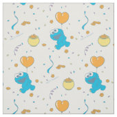 Cookie Monster Heart Balloon Stof (Swatch)