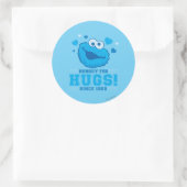 Cookie Monster Hugs Ronde Sticker (Tas)