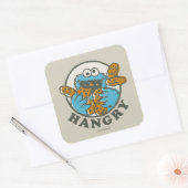  Cookie Monster | Hwoe Vierkante Sticker (Envelop)