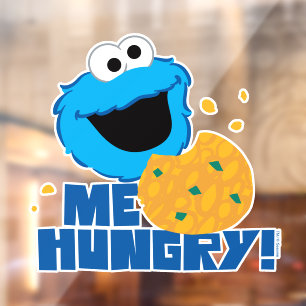 Cookie Monster Ik heb honger. Raamsticker