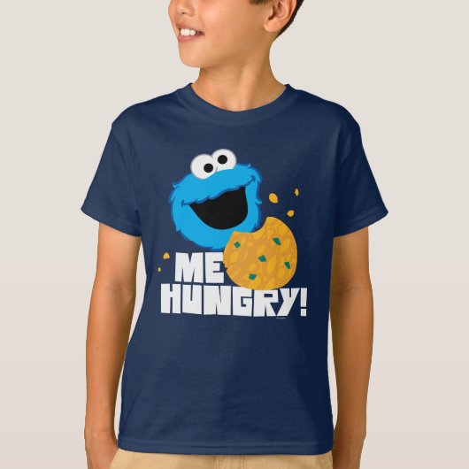 Cookie Monster | Ik heb honger. T-shirt (Voorkant)