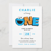 Cookie Monster - Invitation pour le premier annive (Devant)