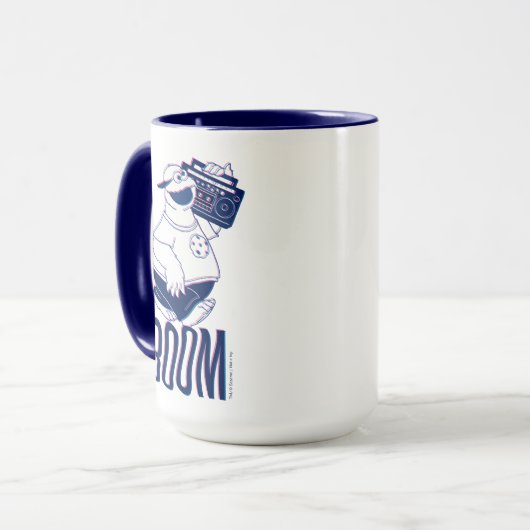 Cookie Monster | Jamming with the Boom Box Mok (Voorkant links)