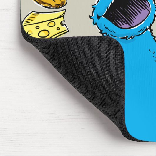 Cookie Monster Juggling Muismat (Hoek)