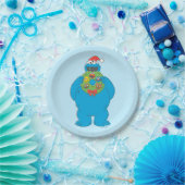  Cookie Monster Kerstmis Papieren Bordje (Feest)