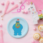  Cookie Monster Kerstmis Papieren Bordje (Feest)
