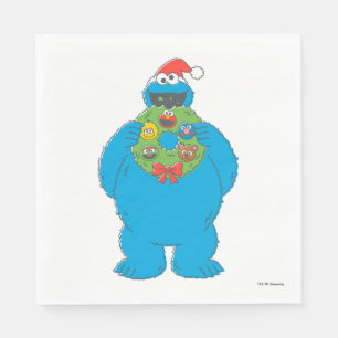 Cookie Monster Kerstmis Servet