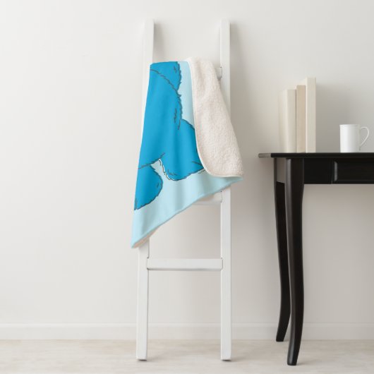 Cookie Monster Kerstmis Sherpa Deken (In situ)