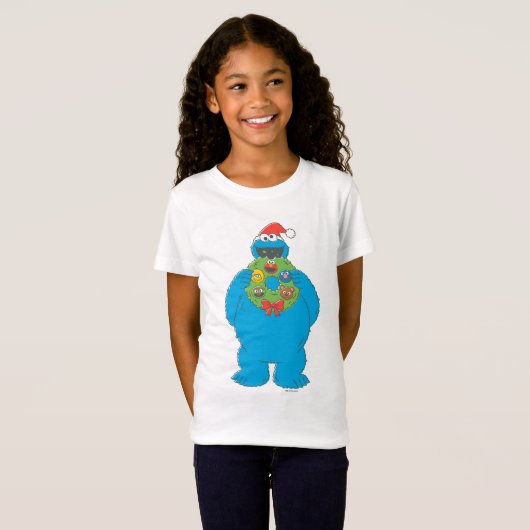 Cookie Monster Kerstmis T-shirt (Voorkant volledig)
