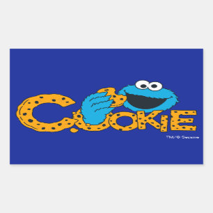 Cookie Monster Koekje! Rechthoekige Sticker