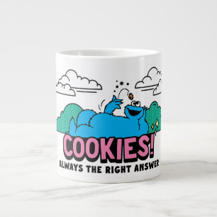 Cookie Monster   Koekjes Altijd het juiste antwoor Extra Grote Beker