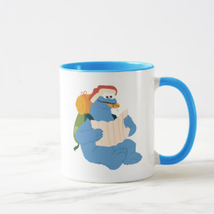 Cookie Monster leest een kaart Mok