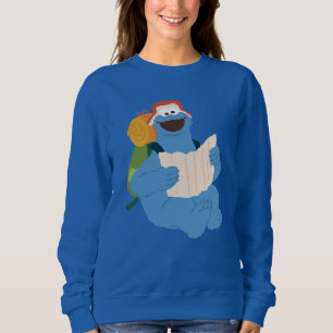 Cookie Monster leest een kaart Trui
