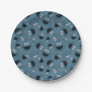 Cookie Monster   Me Hungry Pattern Papieren Bordje