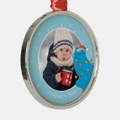  Cookie Monster | Naam en foto Metalen Ornament (Rechts)