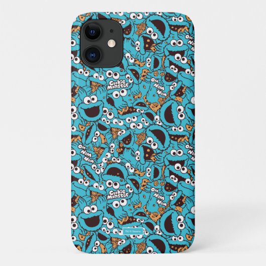 Cookie Monster | Nom Nom Nom Patroon Case-Mate iPhone Case (Achterkant)