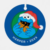Cookie Monster | Official Christmas Cookie Tester Metalen Ornament (Voorkant)